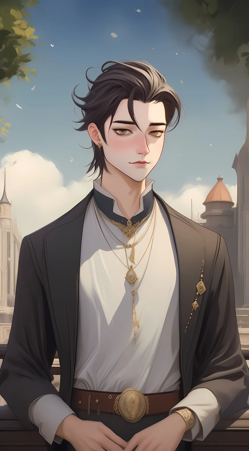 ai character: Justin background