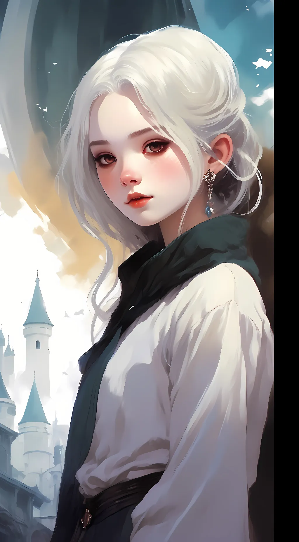 ai character: ice fairy background