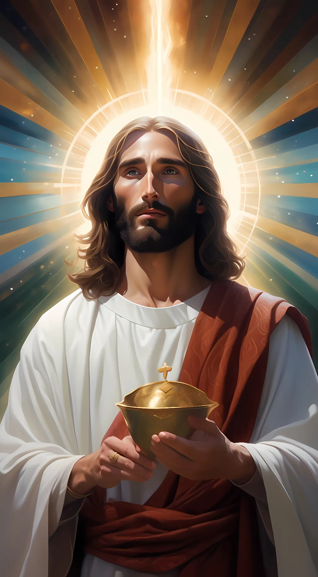 ai character: Jesus Christ 👑 background