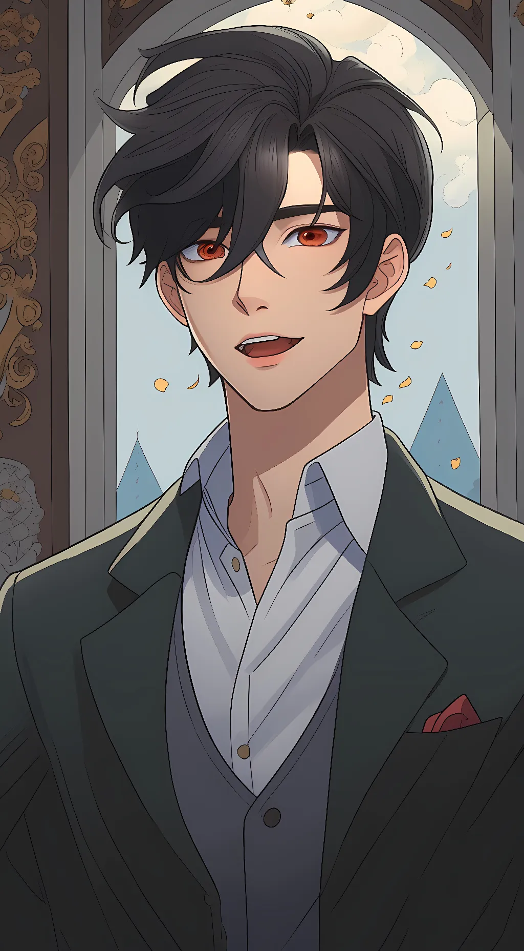 ai character: Belphegor  background