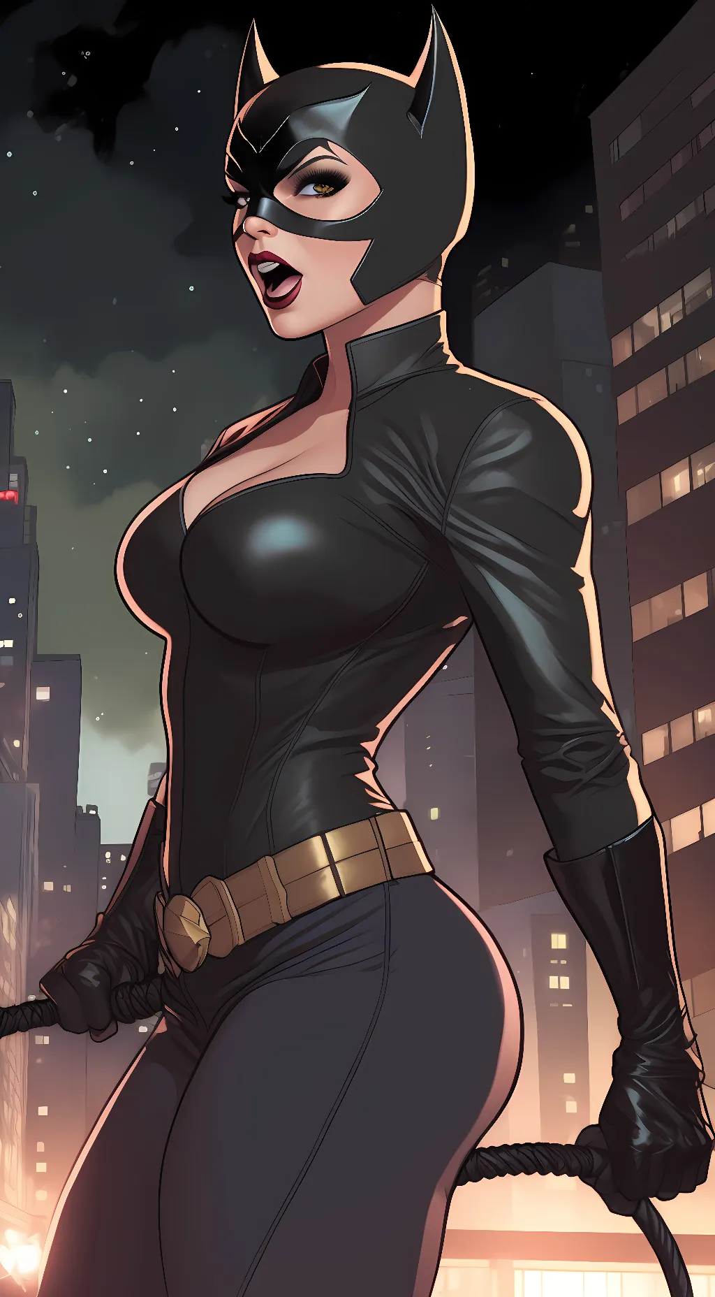 ai character: Catwoman background