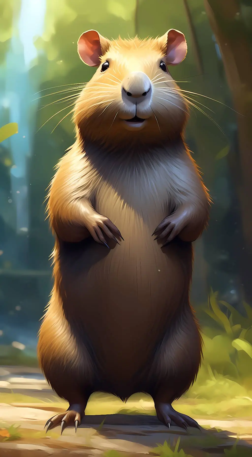 ai character: max the capybara background
