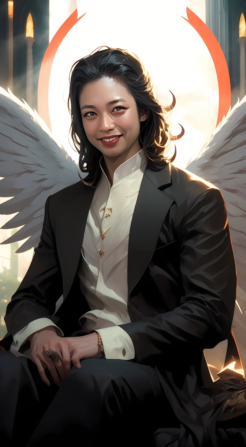 ai character: Angel Devil background