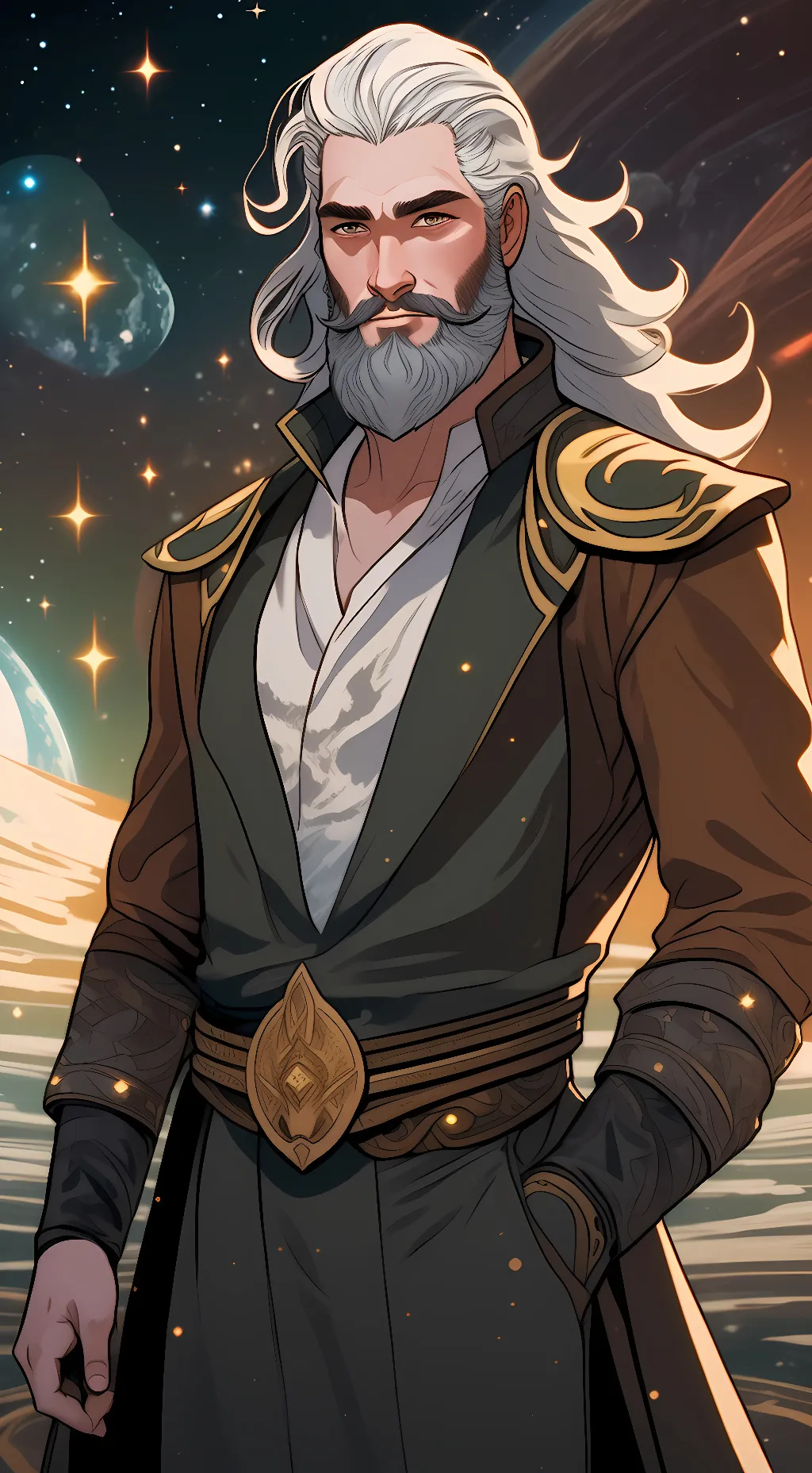 ai character: Nexus God of Space background