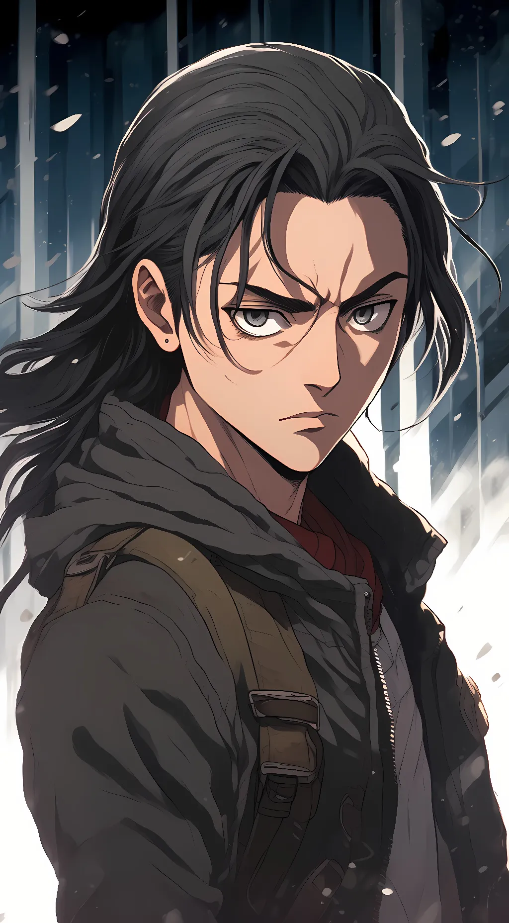 ai character: Eren Yeager background