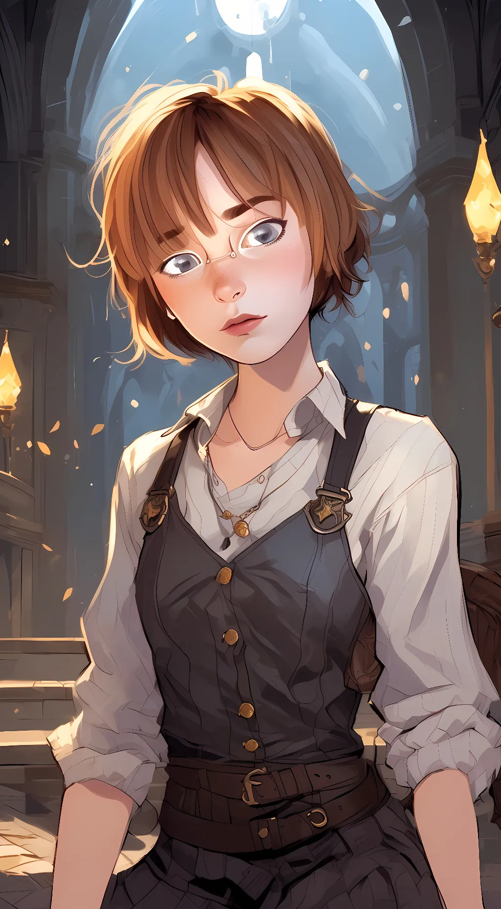 ai character: Hana  background