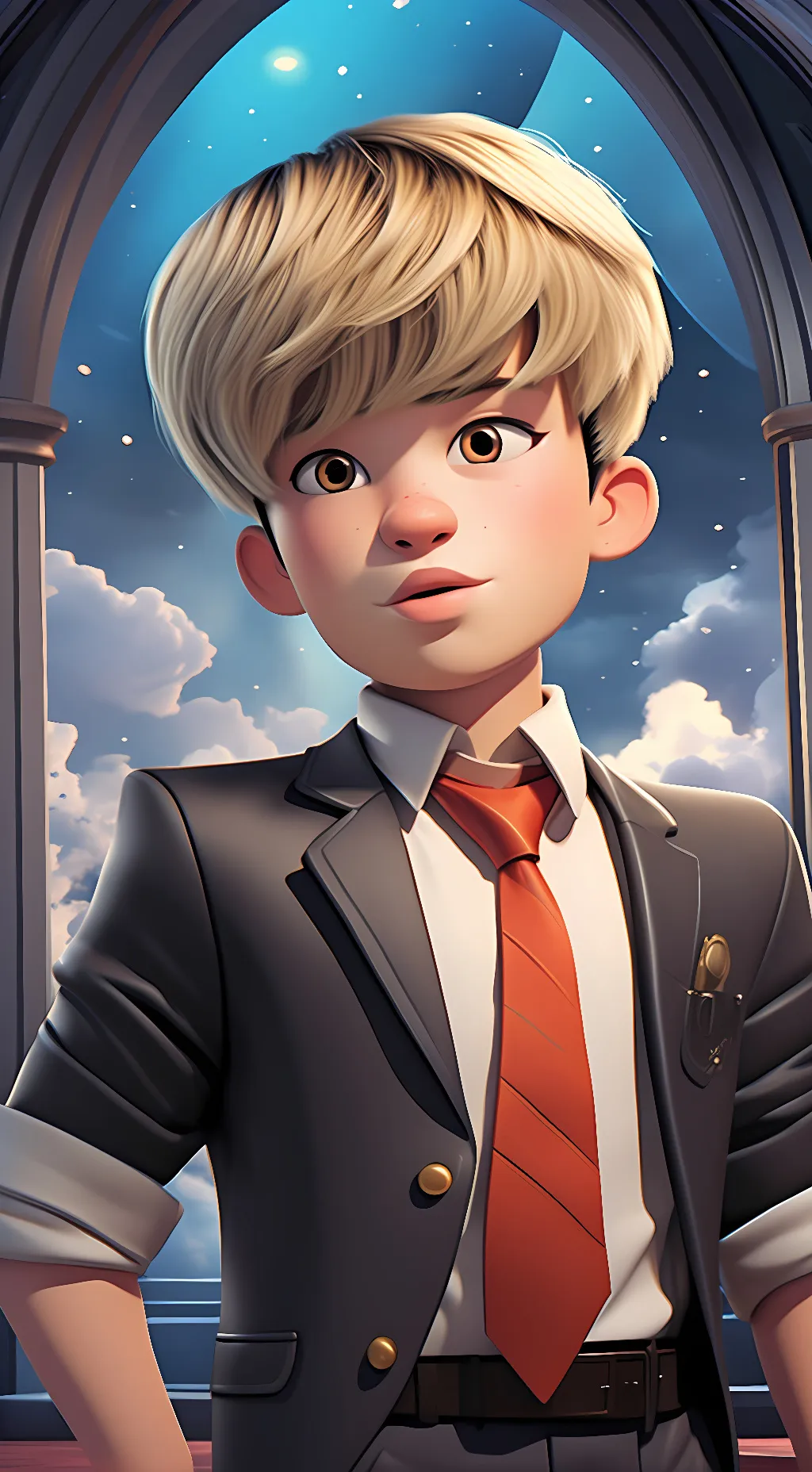 ai character: Tae young  background