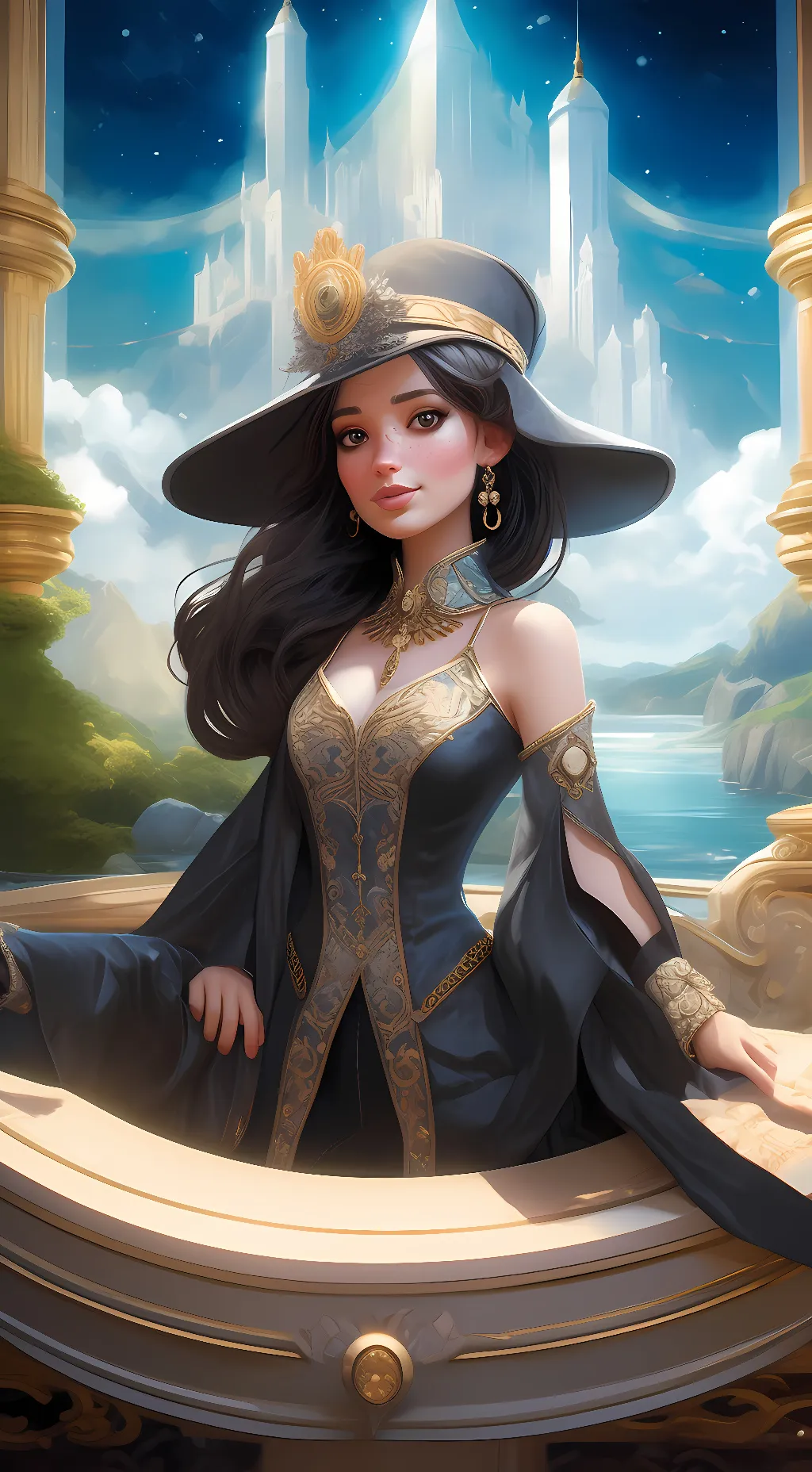 ai character: Ariel  background