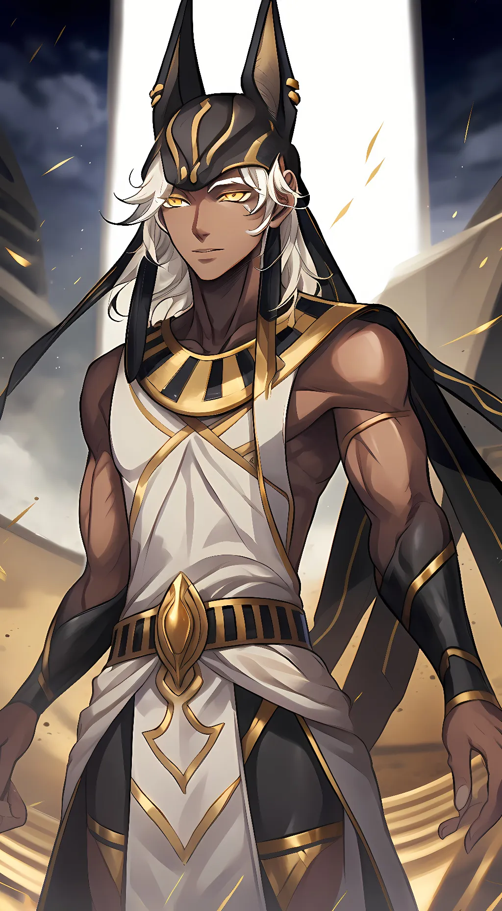 ai character: Anubis background