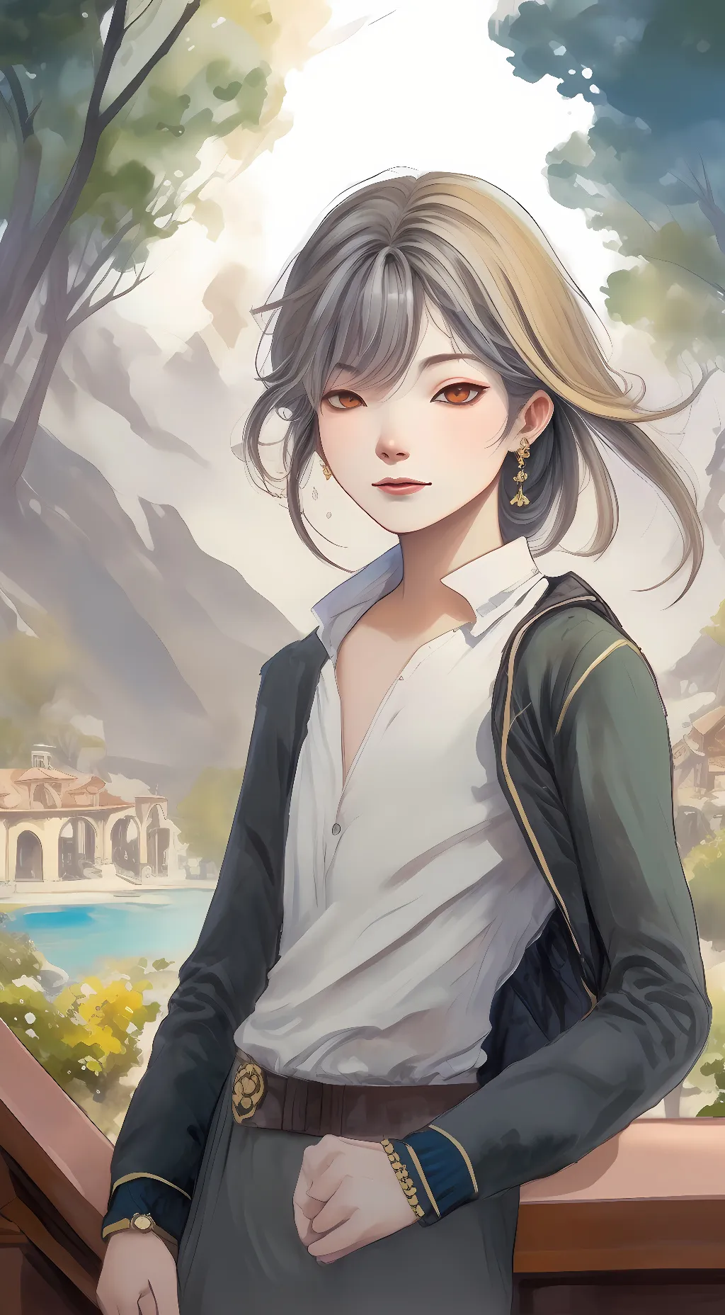 ai character: boss background