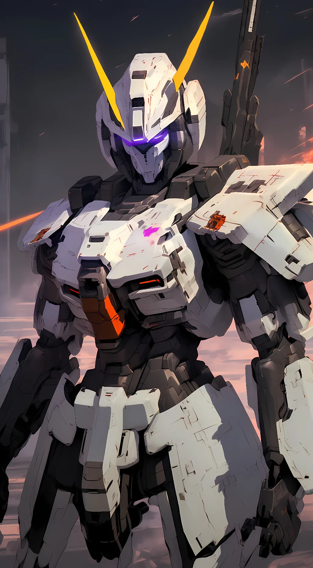 ai character: Gundam Apex background