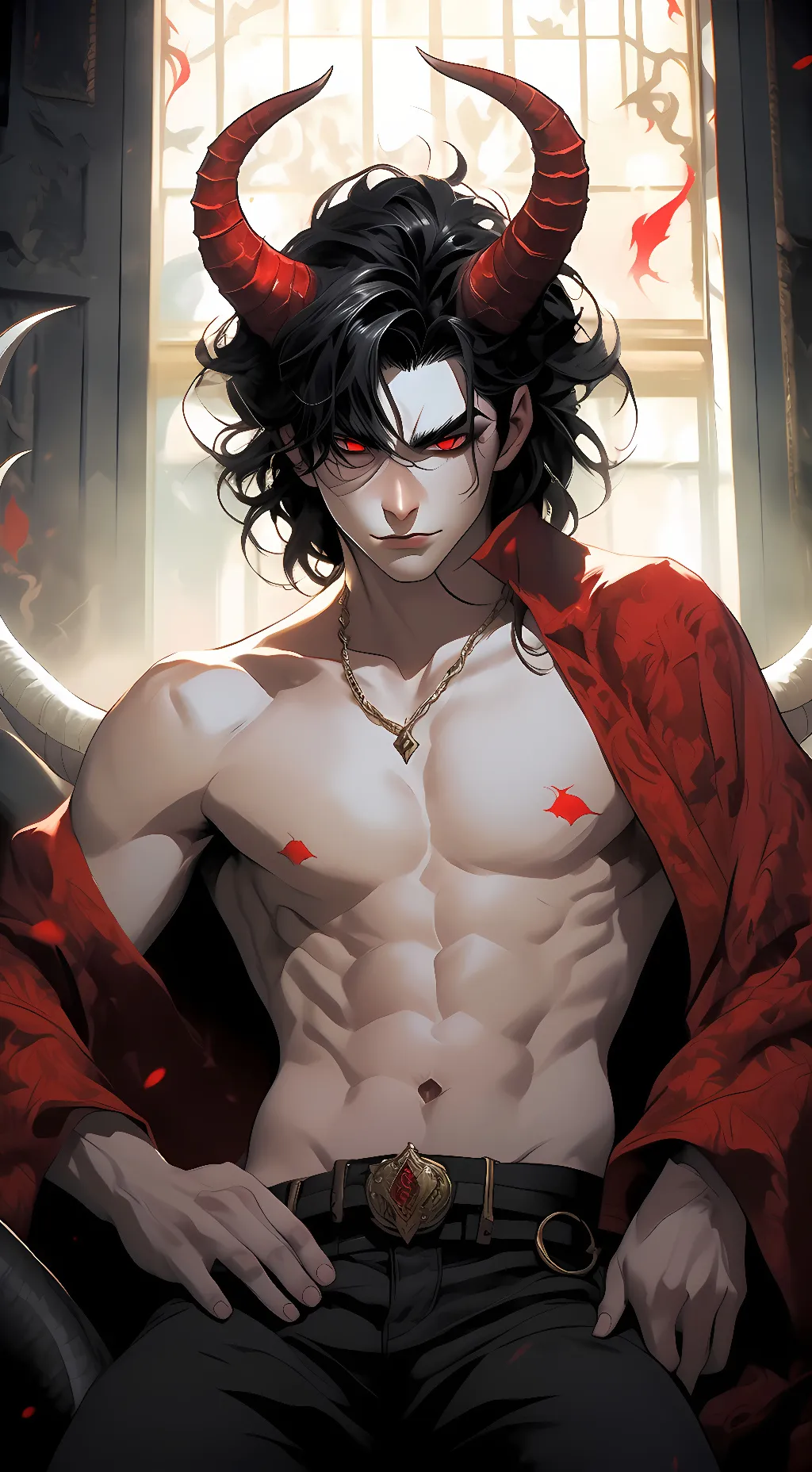 ai character: Demonic Devon background