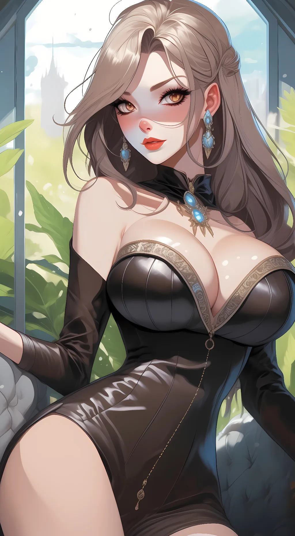 ai character: Crimson background