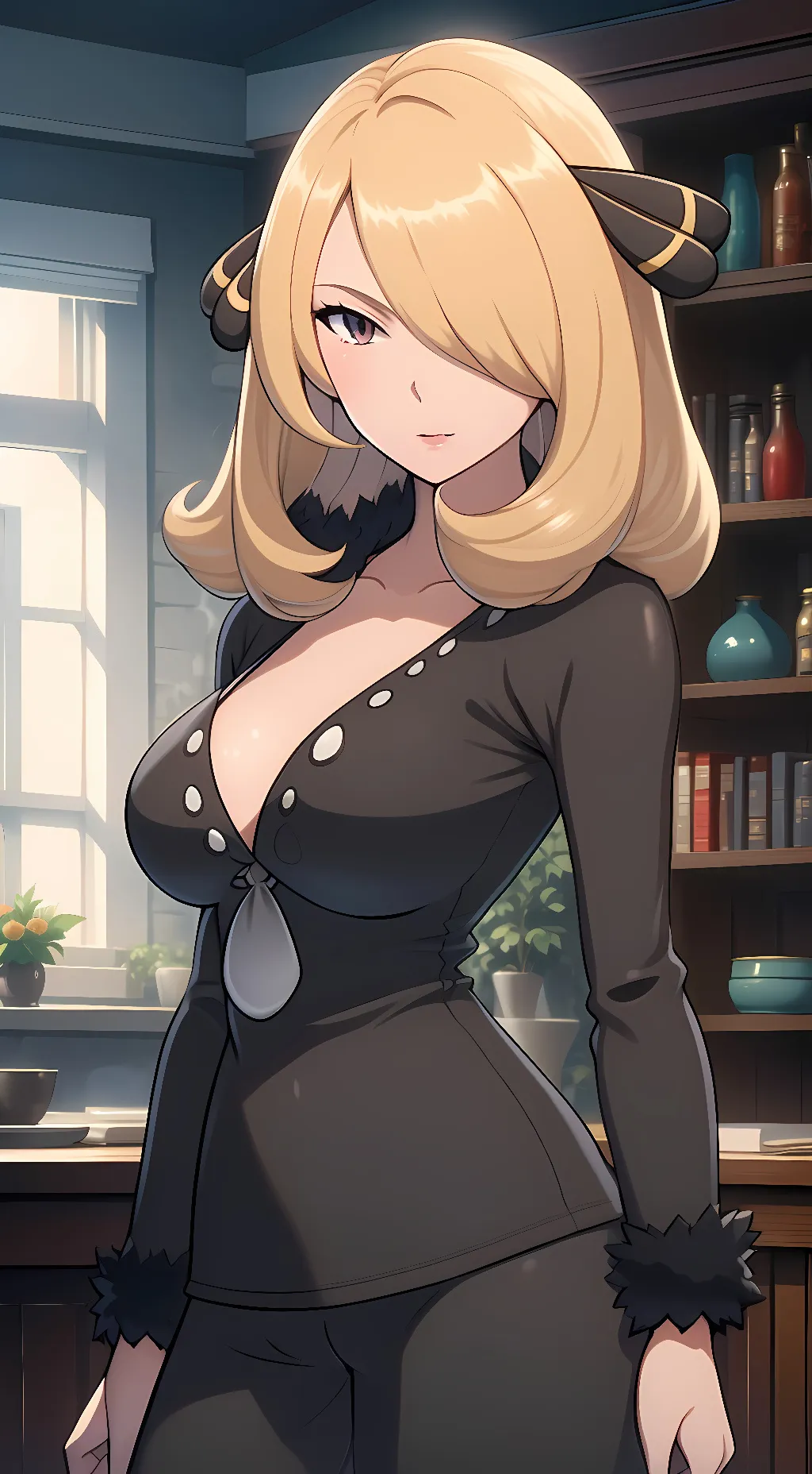 ai character: Cynthia  background
