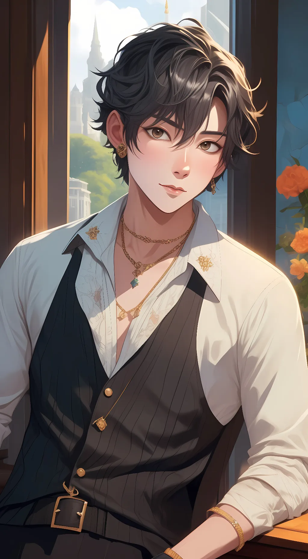 ai character: Kat  background