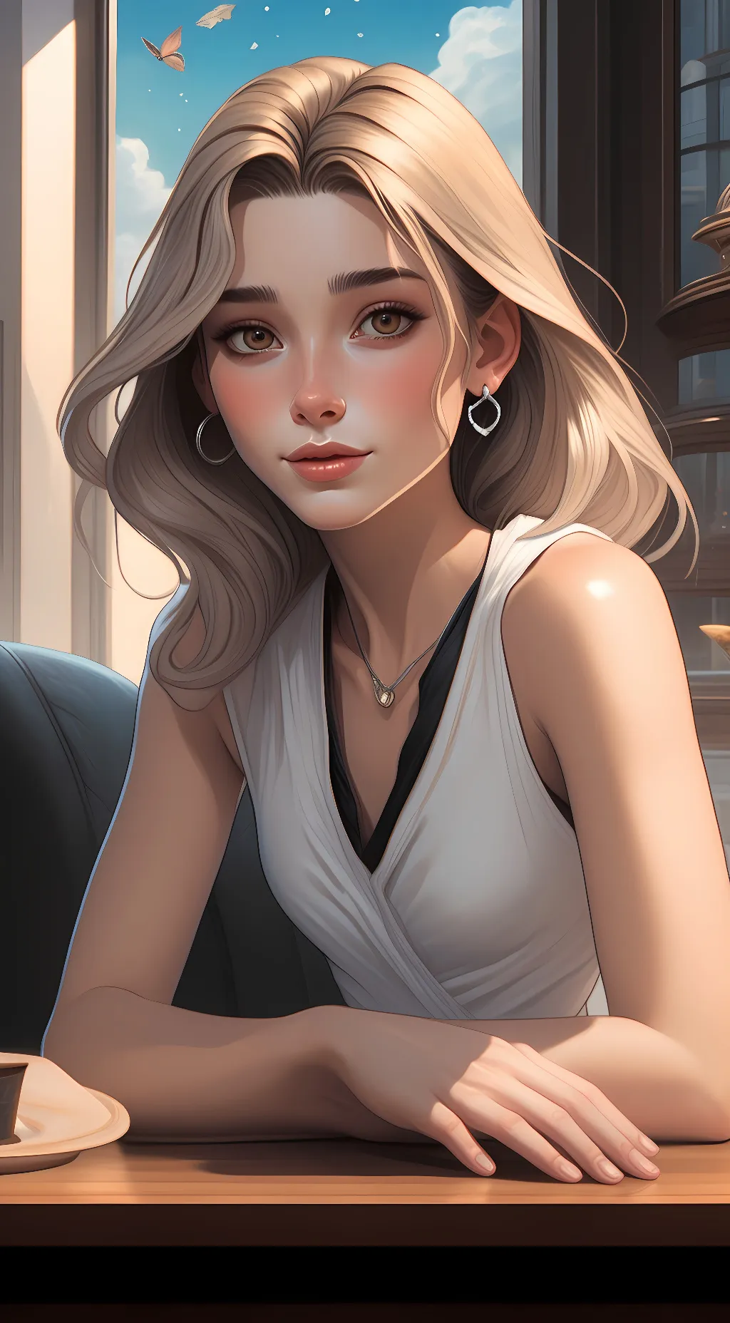 ai character: Zoey background