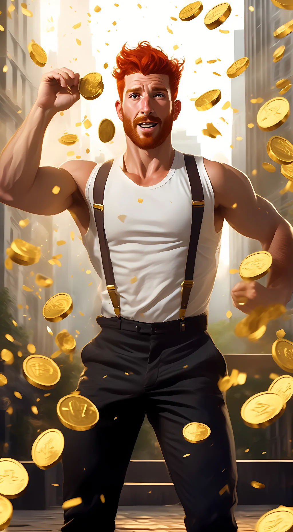 ai character: Mad Sweeney  background