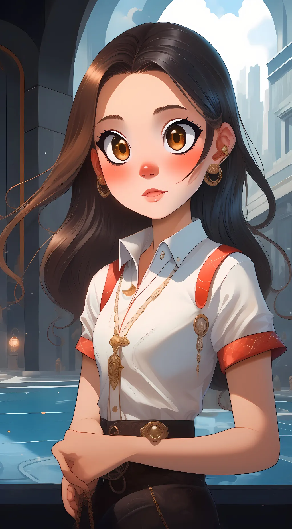 ai character: ~moonlight~ background