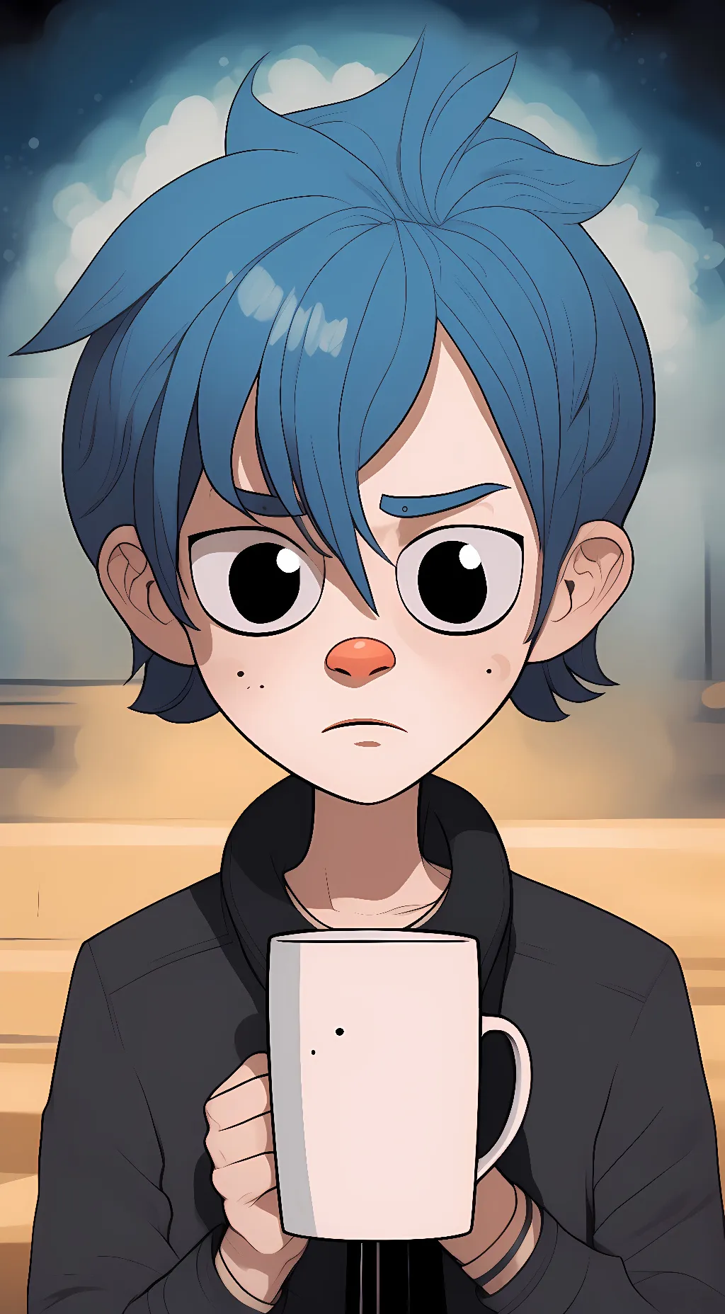 ai character: mugman background