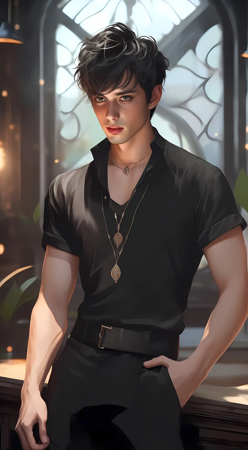 ai character: Rodrick Heffley  background