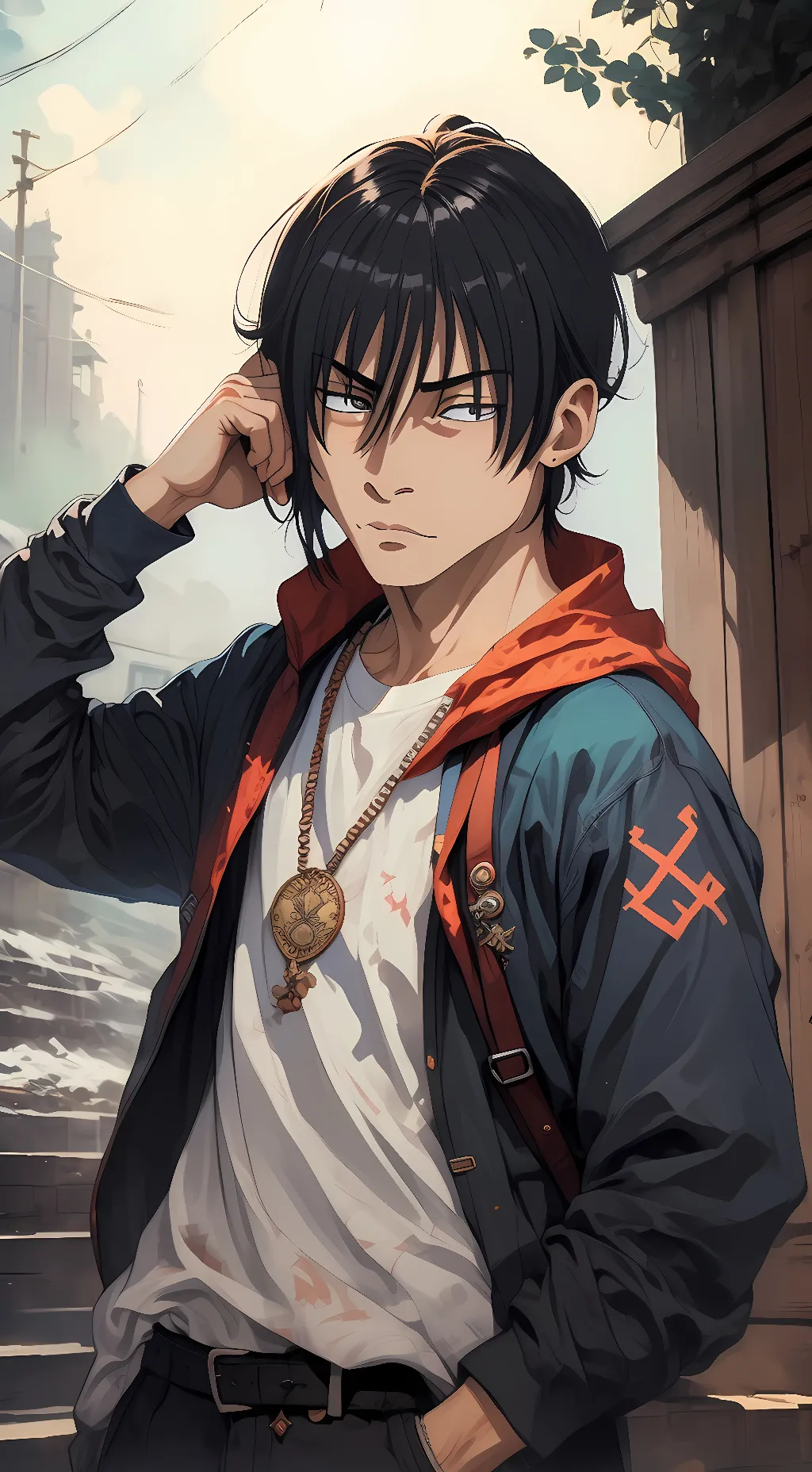 ai character: toji fushiguro background