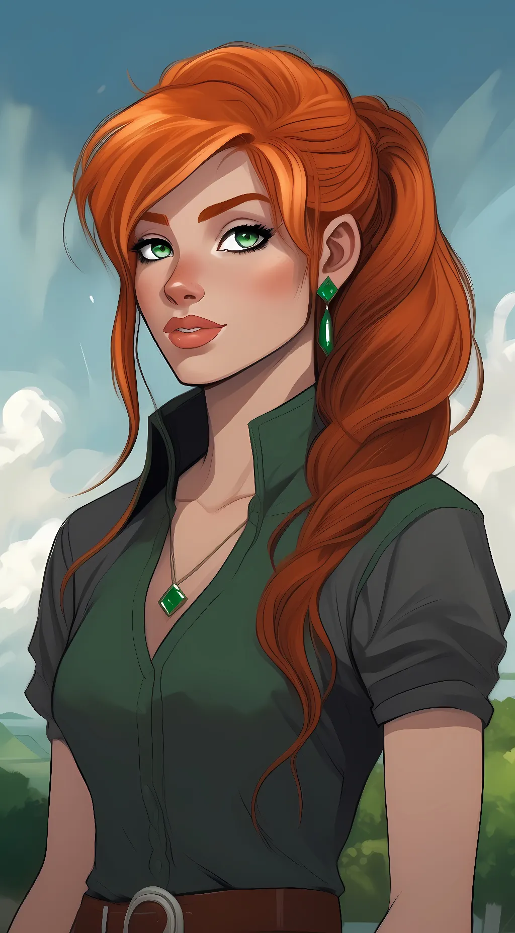 ai character: Artemis  background