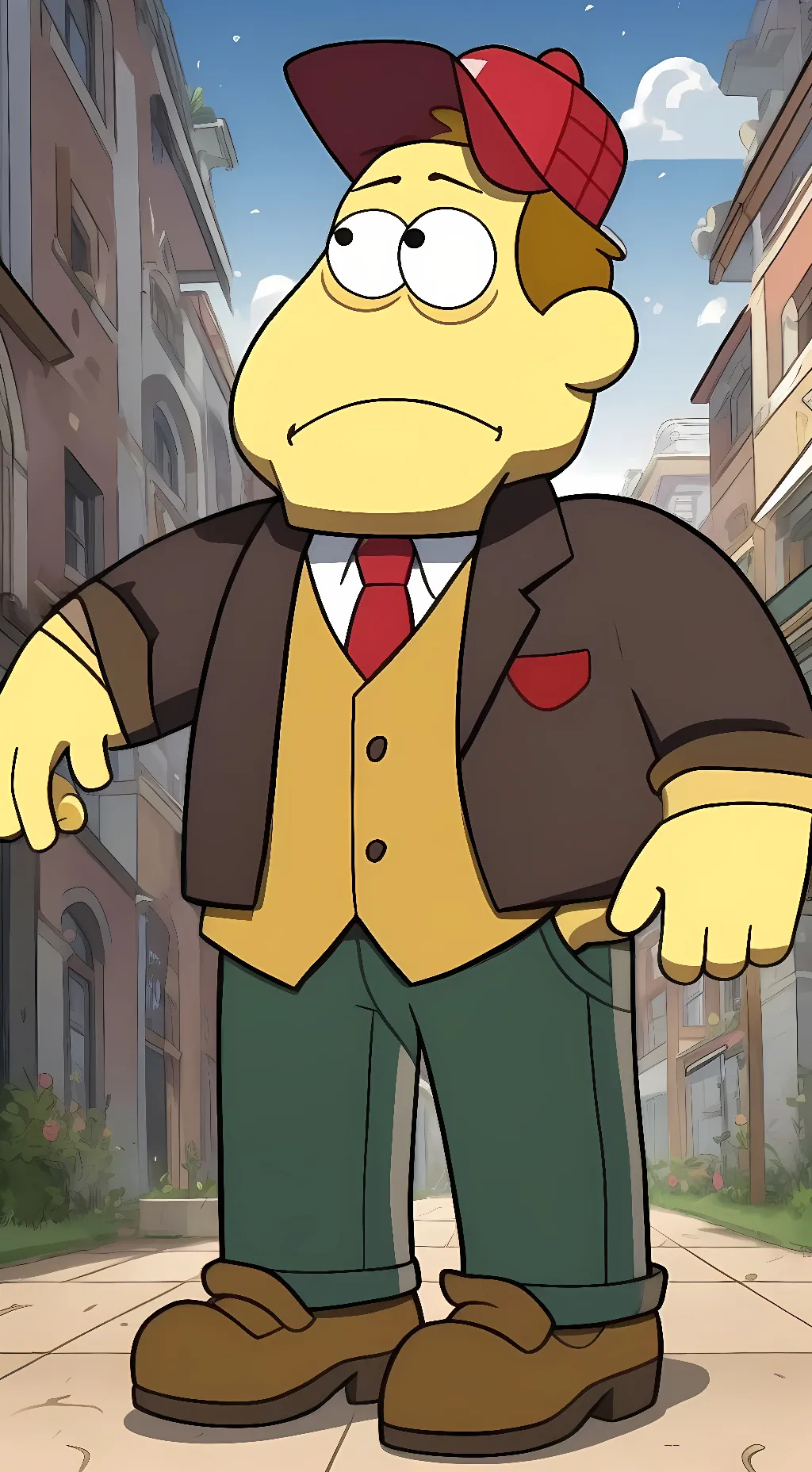 ai character: Bill Greens  background