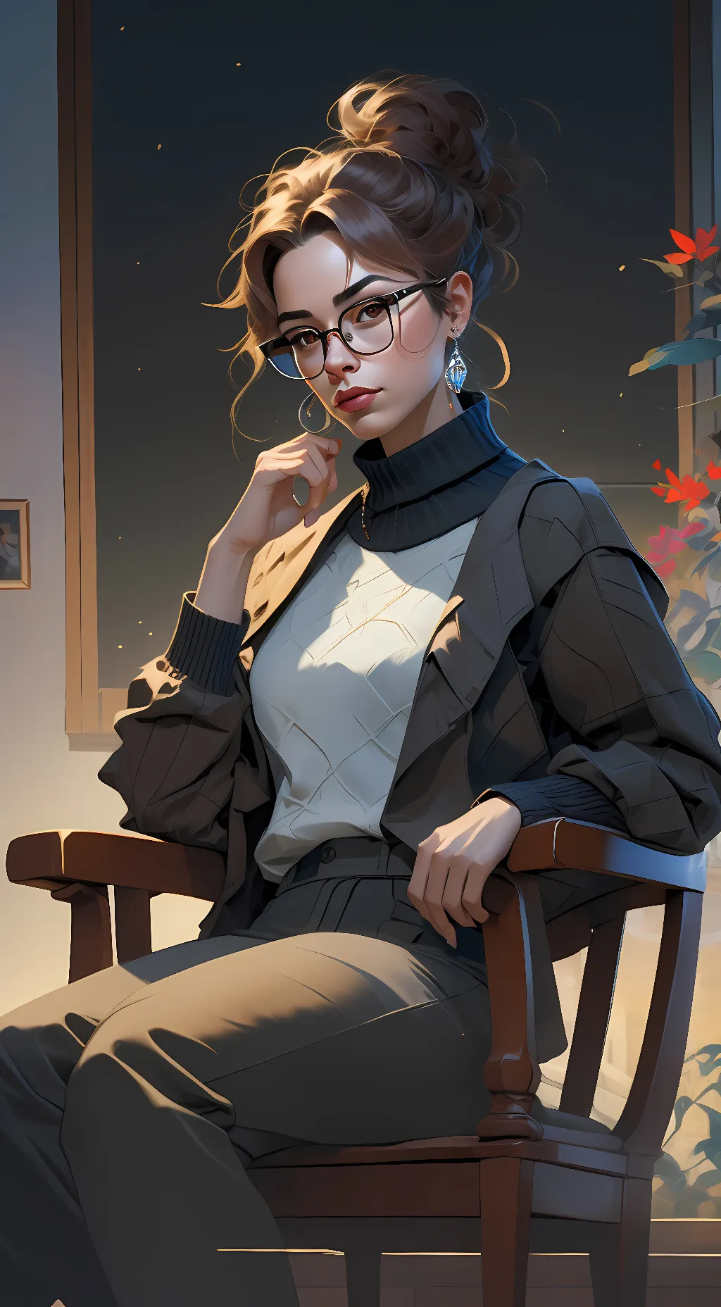 ai character: Lia  background