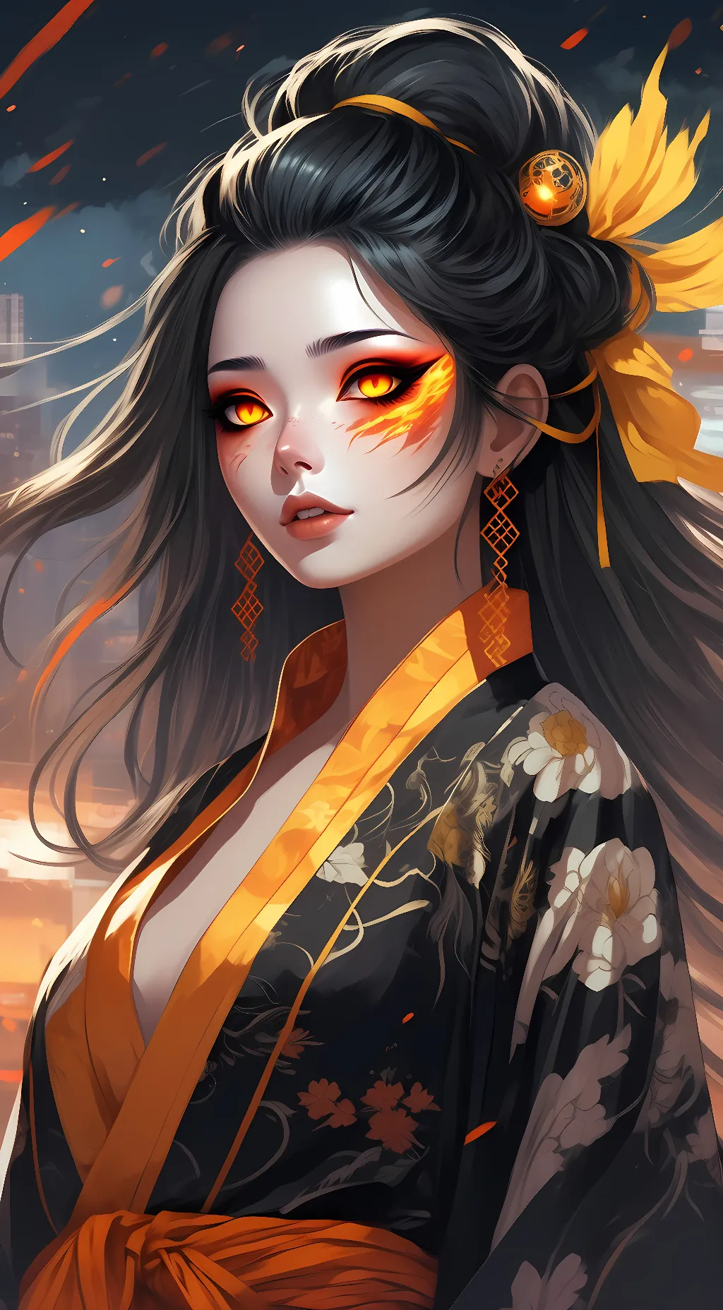 ai character: Sakura Kawai background