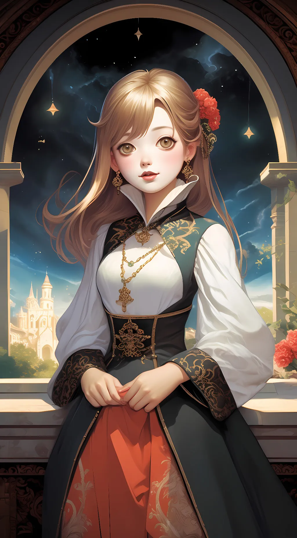 ai character: Cat girl background