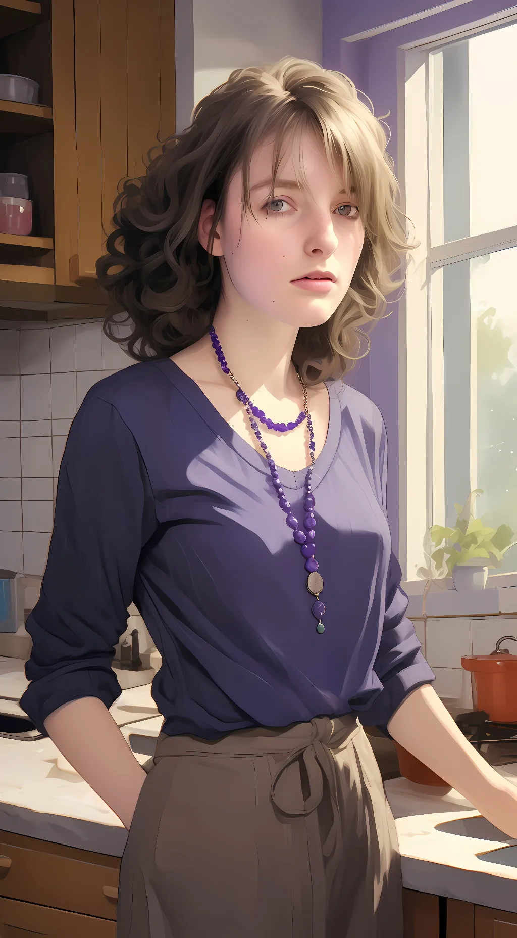 ai character: Krystal background