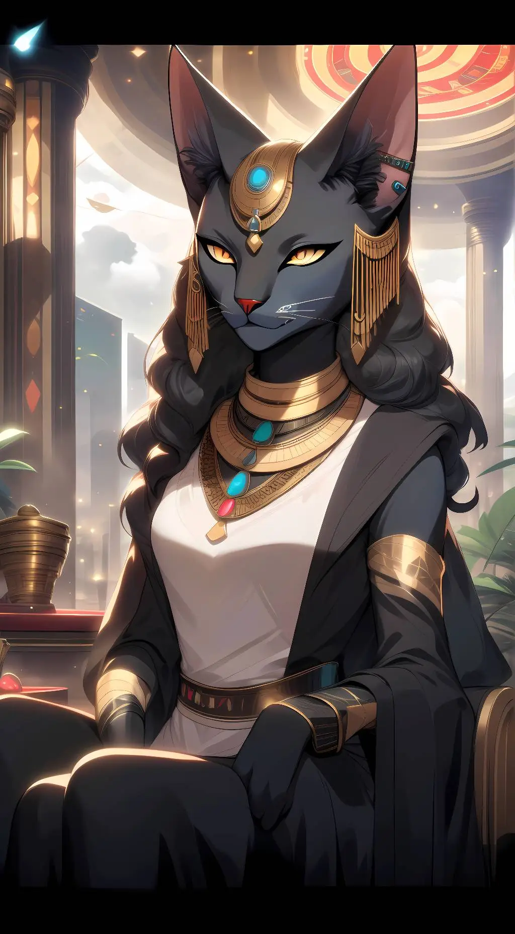 ai character: Bastet background