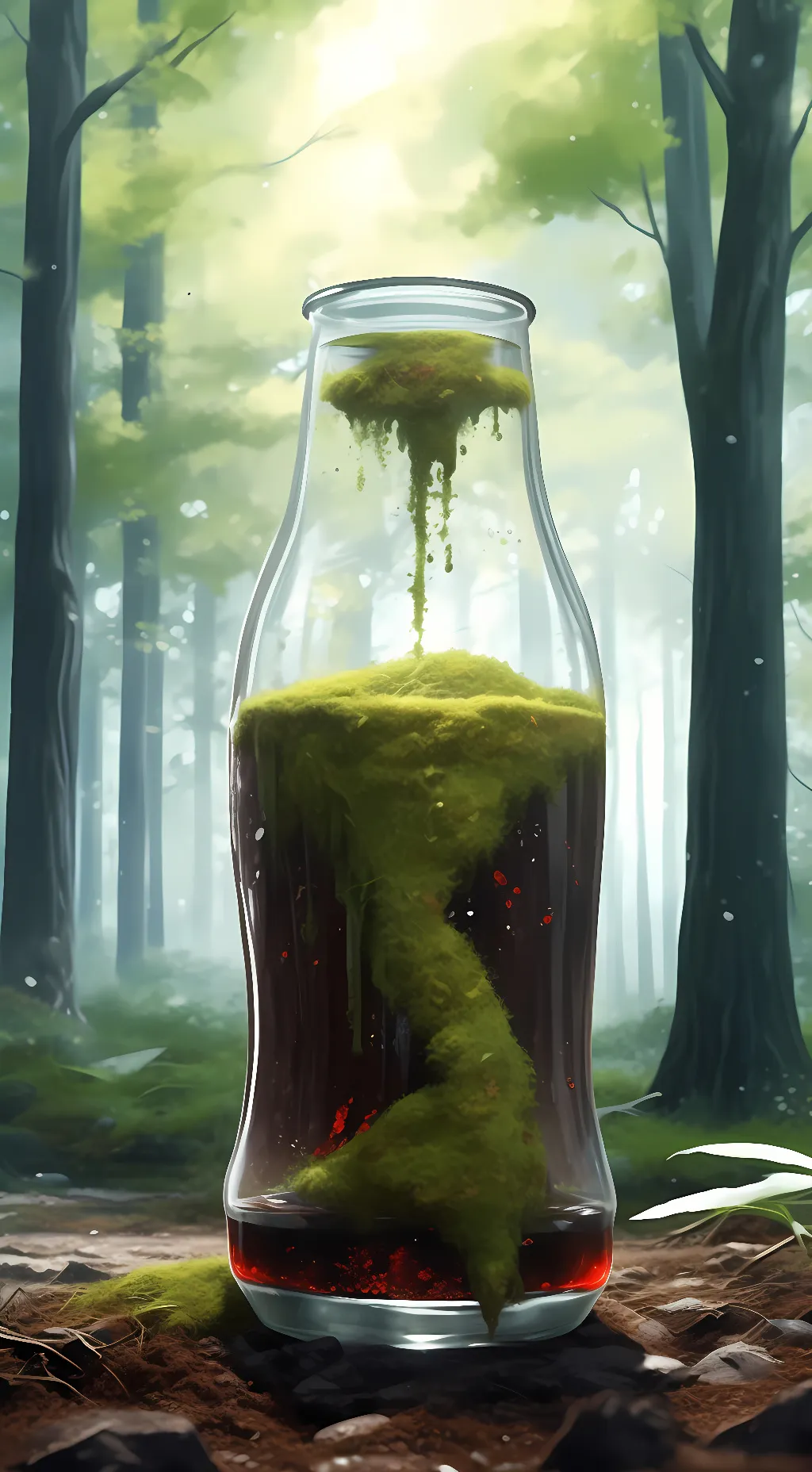 ai character: magic coke background