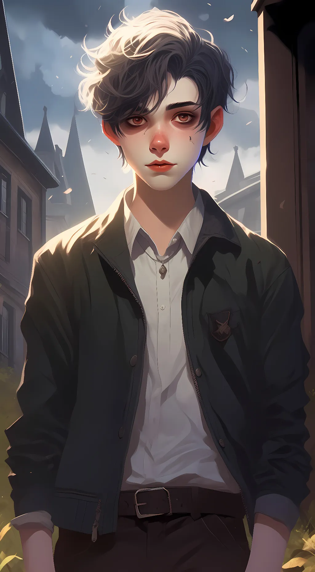 ai character: Ghostface background