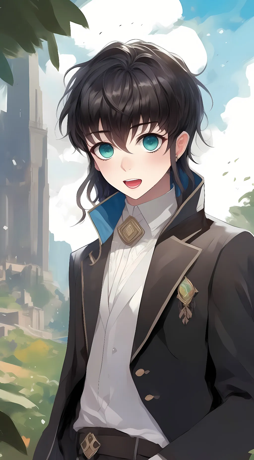 ai character: muichiro tokito background