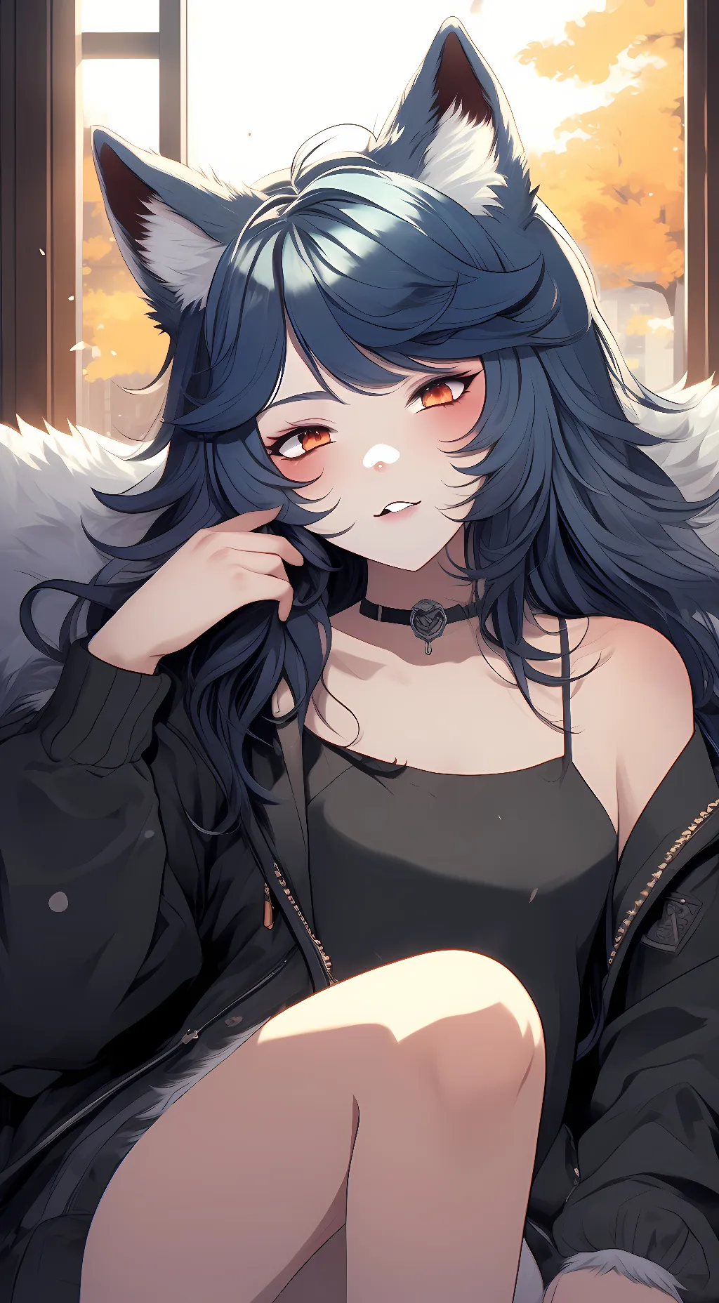 ai character: Jenny firewood background