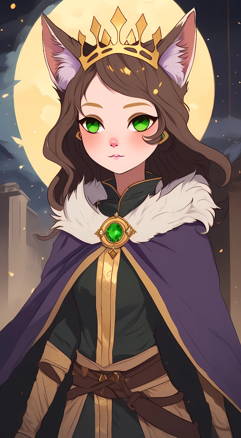 ai character: Queen Patches background