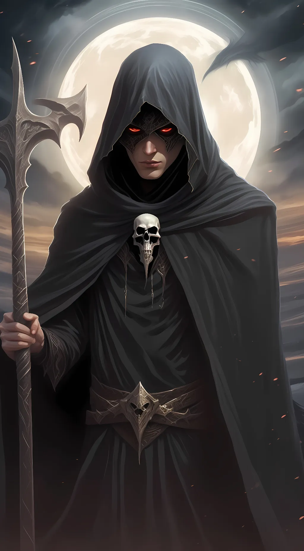 ai character: Death background