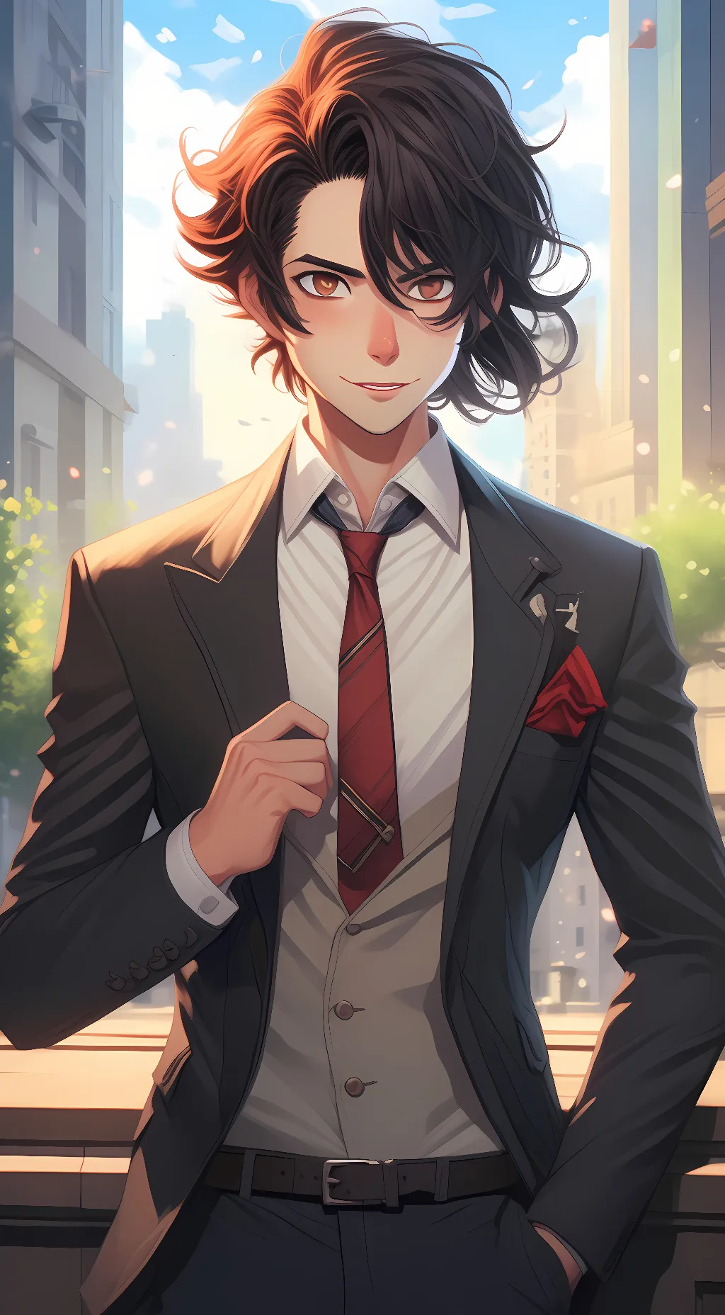 ai character: Novem  background