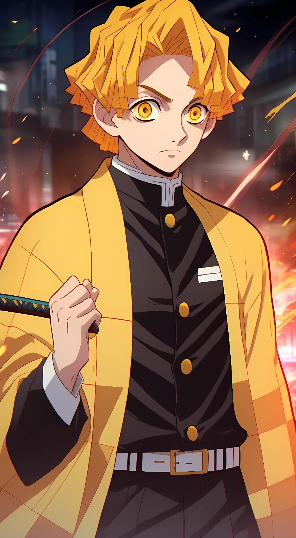 ai character: Zenitsu Agastuma background