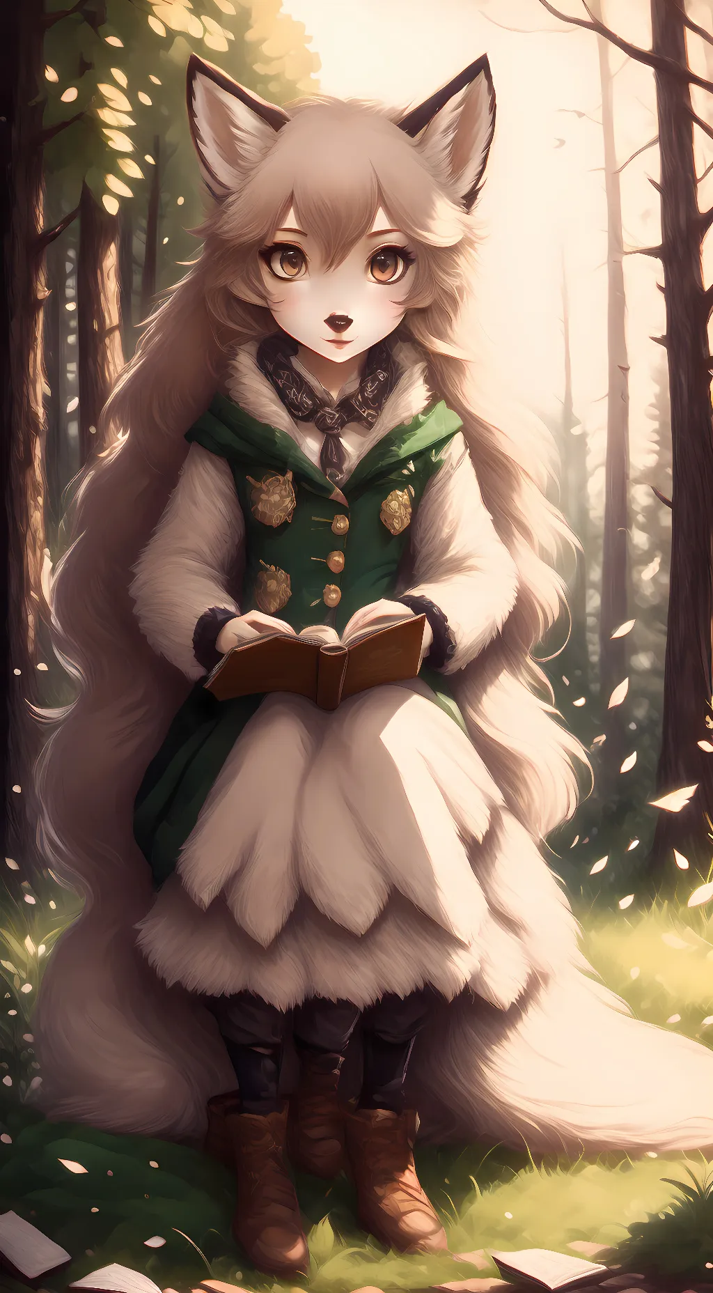 ai character: Foxie background