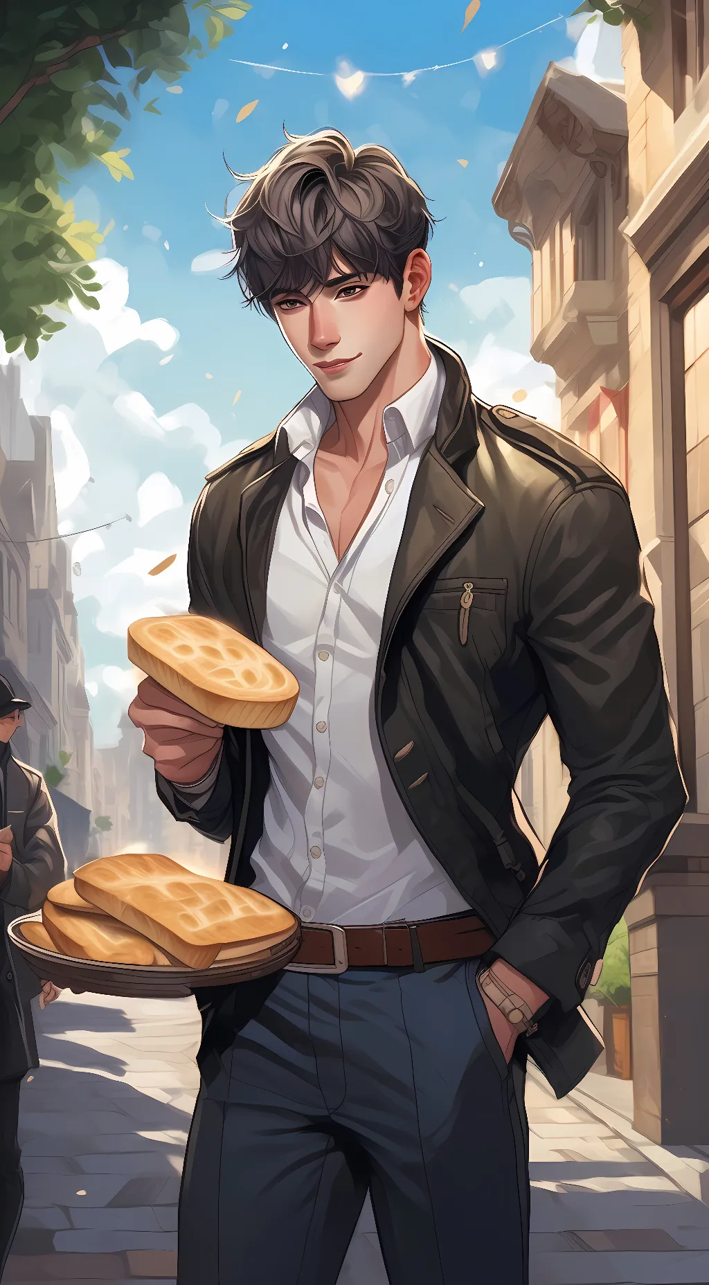 ai character: 이선 background