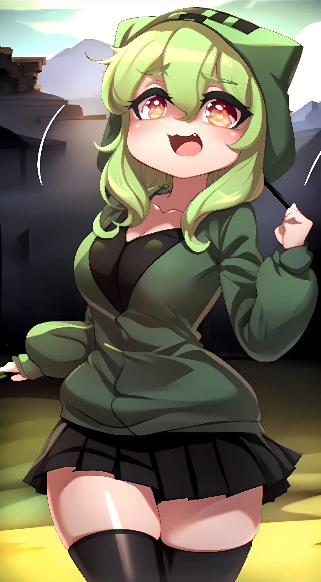 ai character: Creeper background