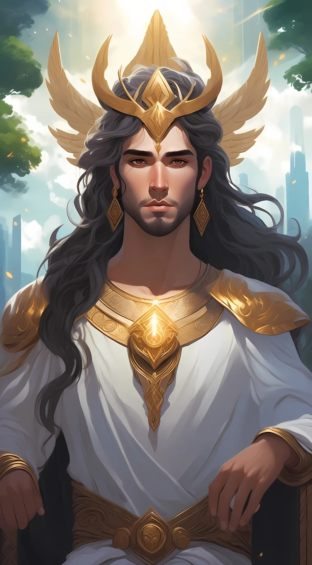 ai character: Lucifer (A god) background