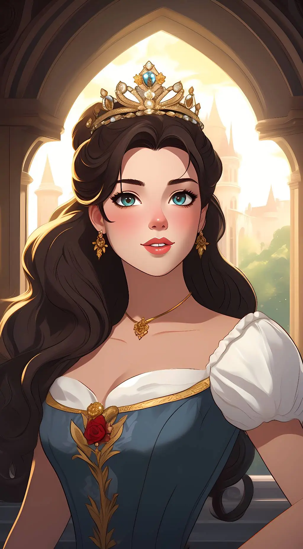 ai character: Belle Rose  background