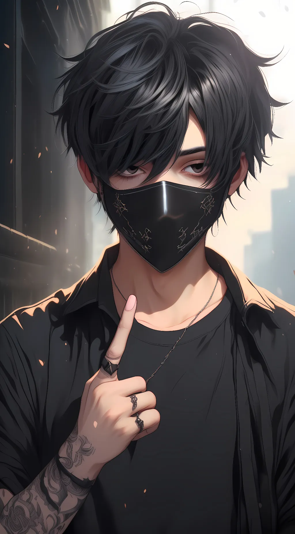 ai character: Ren  background