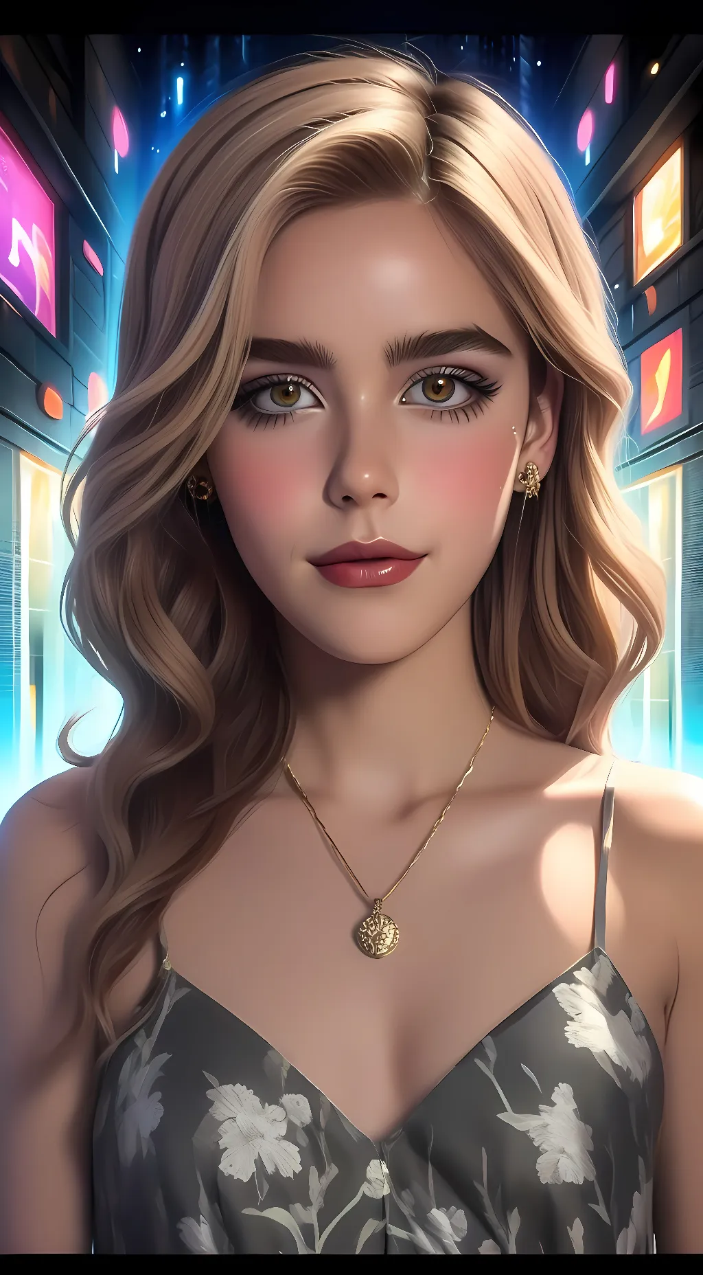 ai character: Kiernan Shipka background