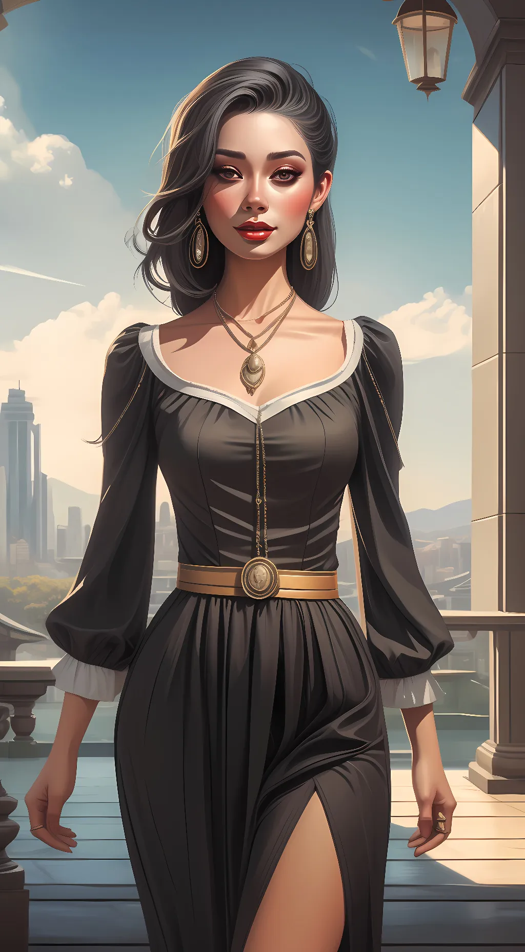 ai character: vanesa Sarabia background