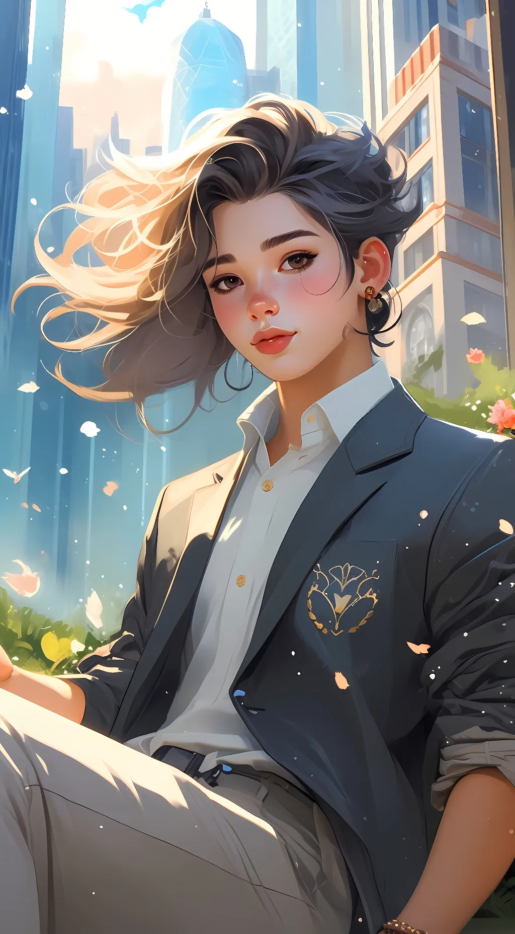 ai character: Lilly background