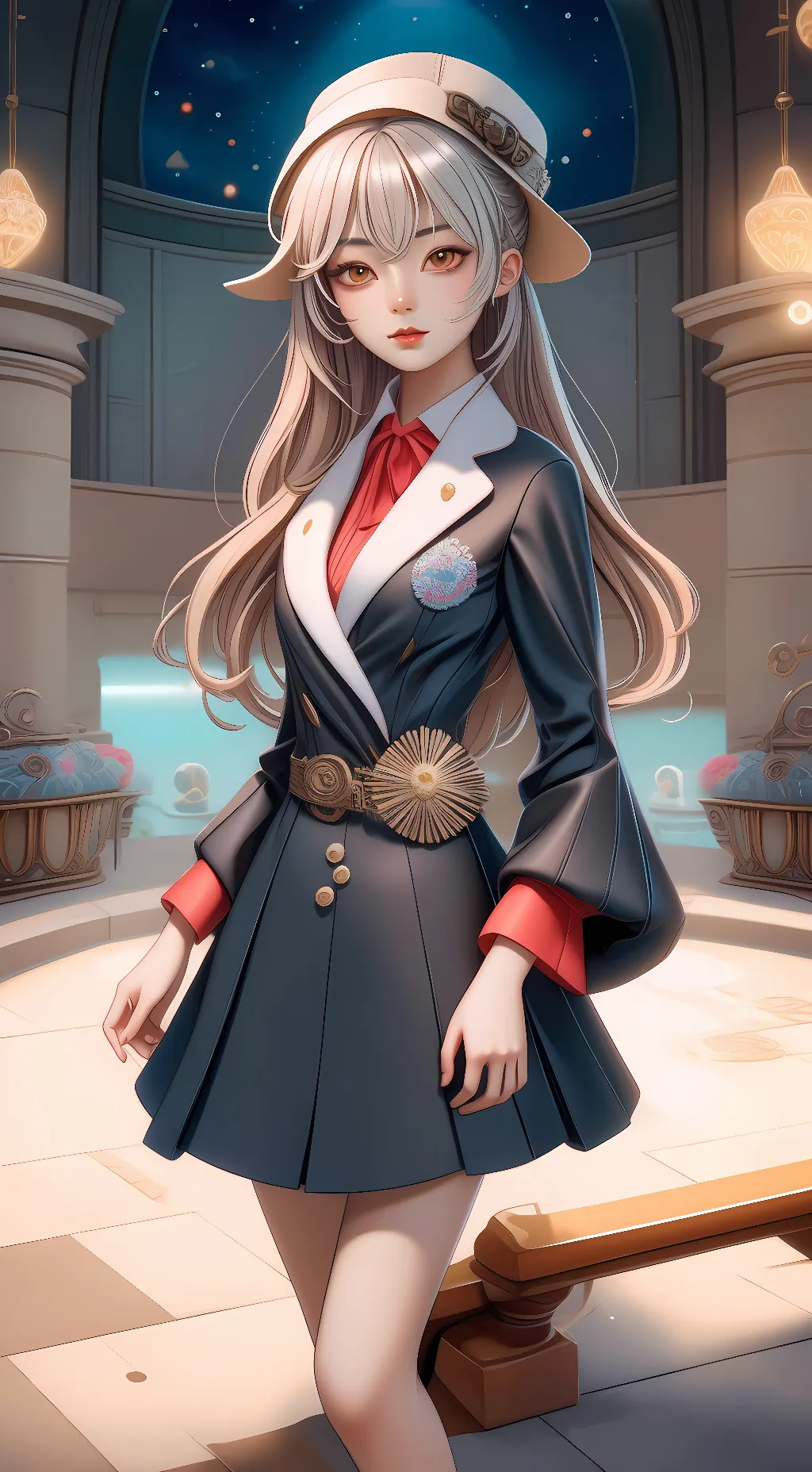 ai character: Cotton candy  background